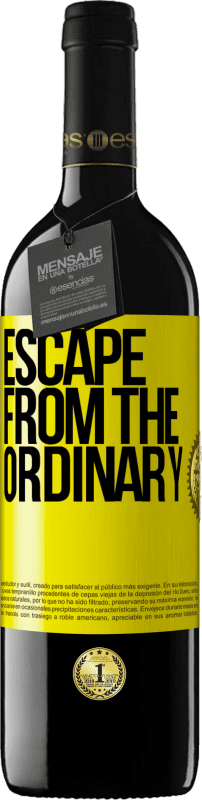 39,95 € Free Shipping | Red Wine RED Edition MBE Reserve Escape from the ordinary Yellow Label. Customizable label Reserve 12 Months Harvest 2015 Tempranillo