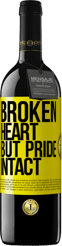 39,95 € Free Shipping | Red Wine RED Edition MBE Reserve The broken heart But pride intact Yellow Label. Customizable label Reserve 12 Months Harvest 2014 Tempranillo
