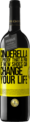 39,95 € Free Shipping | Red Wine RED Edition MBE Reserve Cinderella is proof that a pair of new shoes can change your life Yellow Label. Customizable label Reserve 12 Months Harvest 2015 Tempranillo