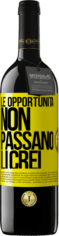 39,95 € Spedizione Gratuita | Vino rosso Edizione RED MBE Riserva Le opportunità non passano. Li crei Etichetta Gialla. Etichetta personalizzabile Riserva 12 Mesi Raccogliere 2015 Tempranillo