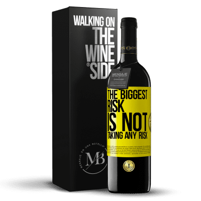 «The biggest risk is not taking any risk» RED Edition MBE Reserve