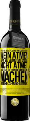 39,95 € Kostenloser Versand | Rotwein RED Ausgabe MBE Reserve Öffnen Sie diese Flasche und lassen Sie den Wein atmen. Wenn Sie vermuten, dass er nicht atmet, packen Sie die Flasche am Hals u Gelbes Etikett. Anpassbares Etikett Reserve 12 Monate Ernte 2016 Tempranillo