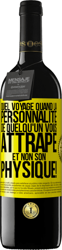 39,95 € Envoi gratuit | Vin rouge Édition RED MBE Réserve Quel voyage quand la personnalité de quelqu'un vous attrape et non son physique! Étiquette Jaune. Étiquette personnalisable Réserve 12 Mois Récolte 2015 Tempranillo