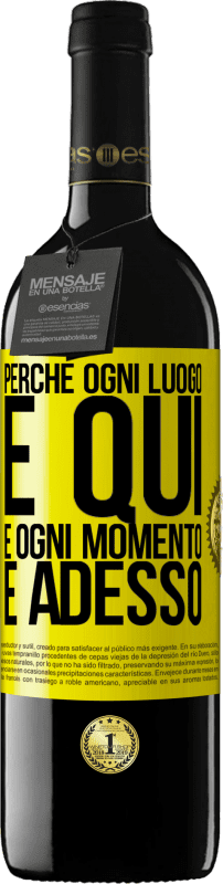 39,95 € Spedizione Gratuita | Vino rosso Edizione RED MBE Riserva Perché ogni luogo è qui e ogni momento è adesso Etichetta Gialla. Etichetta personalizzabile Riserva 12 Mesi Raccogliere 2015 Tempranillo