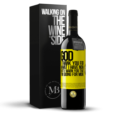 «God, I thank you for what I have now, but I warn you that I'm going for more» RED Edition MBE Reserve