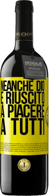 39,95 € Spedizione Gratuita | Vino rosso Edizione RED MBE Riserva Neanche Dio è riuscito a piacere a tutti Etichetta Gialla. Etichetta personalizzabile Riserva 12 Mesi Raccogliere 2016 Tempranillo