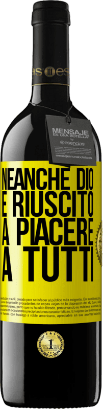 39,95 € Spedizione Gratuita | Vino rosso Edizione RED MBE Riserva Neanche Dio è riuscito a piacere a tutti Etichetta Gialla. Etichetta personalizzabile Riserva 12 Mesi Raccogliere 2016 Tempranillo