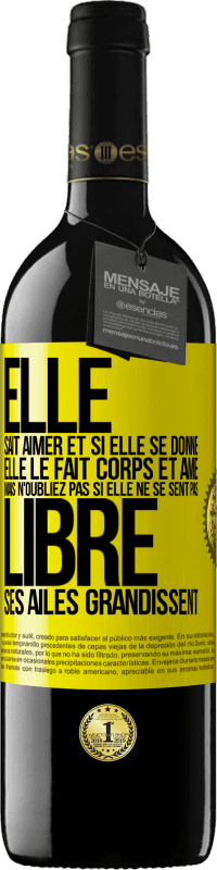 39,95 € Envoi gratuit | Vin rouge Édition RED MBE Réserve Elle sait aimer et si elle se donne, elle le fait corps et âme. Mais n'oubliez pas si elle ne se sent pas libre, ses ailes grand Étiquette Jaune. Étiquette personnalisable Réserve 12 Mois Récolte 2016 Tempranillo