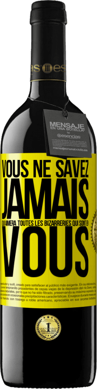 39,95 € Envoi gratuit | Vin rouge Édition RED MBE Réserve Vous ne savez jamais qui aimera toutes les bizarreries qui sont en vous Étiquette Jaune. Étiquette personnalisable Réserve 12 Mois Récolte 2015 Tempranillo