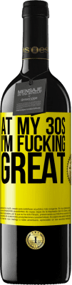 39,95 € 送料無料 | 赤ワイン REDエディション MBE 予約する 私の30代で、私はすごい 黄色のラベル. カスタマイズ可能なラベル 予約する 12 月 収穫 2016 Tempranillo