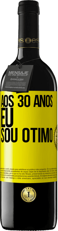 39,95 € Envio grátis | Vinho tinto Edição RED MBE Reserva Aos 30 anos, eu sou ótimo Etiqueta Amarela. Etiqueta personalizável Reserva 12 Meses Colheita 2015 Tempranillo