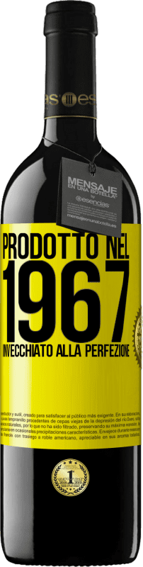 39,95 € Spedizione Gratuita | Vino rosso Edizione RED MBE Riserva Prodotto nel 1967. Invecchiato alla perfezione Etichetta Gialla. Etichetta personalizzabile Riserva 12 Mesi Raccogliere 2014 Tempranillo