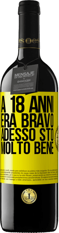 39,95 € Spedizione Gratuita | Vino rosso Edizione RED MBE Riserva A 18 anni era bravo. Adesso sto molto bene Etichetta Gialla. Etichetta personalizzabile Riserva 12 Mesi Raccogliere 2015 Tempranillo