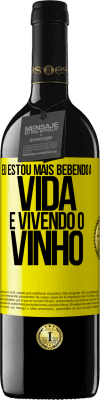 39,95 € Envio grátis | Vinho tinto Edição RED MBE Reserva Eu estou mais bebendo a vida e vivendo o vinho Etiqueta Amarela. Etiqueta personalizável Reserva 12 Meses Colheita 2015 Tempranillo