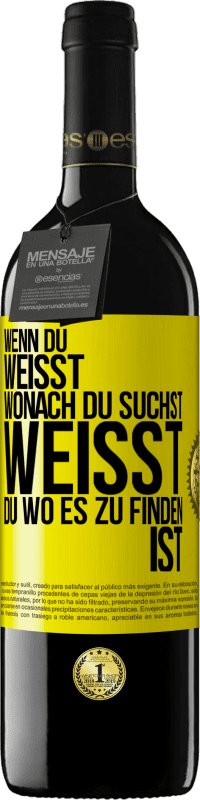 39,95 € Kostenloser Versand | Rotwein RED Ausgabe MBE Reserve Wenn du weisst, wonach du suchst, weisst du, wo es zu finden ist Gelbes Etikett. Anpassbares Etikett Reserve 12 Monate Ernte 2014 Tempranillo