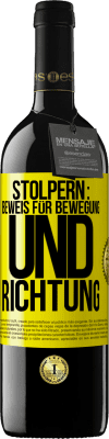 39,95 € Kostenloser Versand | Rotwein RED Ausgabe MBE Reserve Stolpern: Beweis für Bewegung und Richtung Gelbes Etikett. Anpassbares Etikett Reserve 12 Monate Ernte 2016 Tempranillo