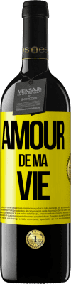 39,95 € Envoi gratuit | Vin rouge Édition RED MBE Réserve Amour de ma vie Étiquette Jaune. Étiquette personnalisable Réserve 12 Mois Récolte 2014 Tempranillo