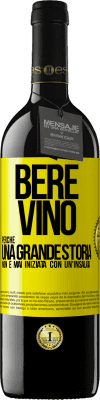 39,95 € Spedizione Gratuita | Vino rosso Edizione RED MBE Riserva Bere vino, perché una grande storia non è mai iniziata con un'insalata Etichetta Gialla. Etichetta personalizzabile Riserva 12 Mesi Raccogliere 2015 Tempranillo