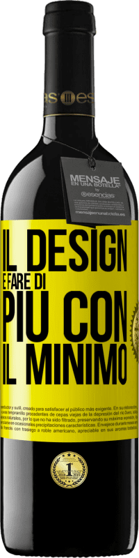 39,95 € Spedizione Gratuita | Vino rosso Edizione RED MBE Riserva Il design è fare di più con il minimo Etichetta Gialla. Etichetta personalizzabile Riserva 12 Mesi Raccogliere 2014 Tempranillo