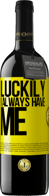 39,95 € 送料無料 | 赤ワイン REDエディション MBE 予約する 幸いなことに私はいつも私を持っています 黄色のラベル. カスタマイズ可能なラベル 予約する 12 月 収穫 2016 Tempranillo