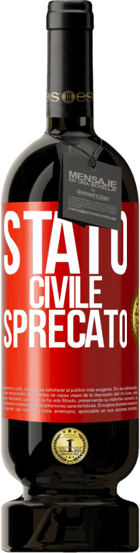 49,95 € Spedizione Gratuita | Vino rosso Edizione Premium MBS® Riserva Stato civile: sprecato Etichetta Rossa. Etichetta personalizzabile Riserva 12 Mesi Raccogliere 2016 Tempranillo