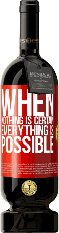 49,95 € Free Shipping | Red Wine Premium Edition MBS® Reserve When nothing is certain, everything is possible Red Label. Customizable label Reserve 12 Months Harvest 2016 Tempranillo