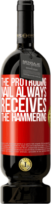 49,95 € 送料無料 | 赤ワイン プレミアム版 MBS® 予約する 突き出た釘は常に打撃を受けます 赤いタグ. カスタマイズ可能なラベル 予約する 12 月 収穫 2015 Tempranillo