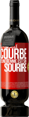 49,95 € Envoi gratuit | Vin rouge Édition Premium MBS® Réserve La plus belle courbe d'une femme est son sourire Étiquette Rouge. Étiquette personnalisable Réserve 12 Mois Récolte 2014 Tempranillo