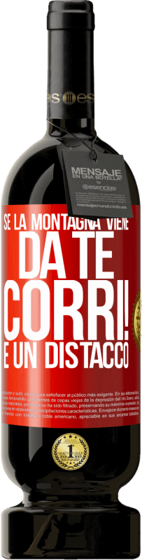 49,95 € Spedizione Gratuita | Vino rosso Edizione Premium MBS® Riserva Se la montagna viene da te ... Corri! È un distacco Etichetta Rossa. Etichetta personalizzabile Riserva 12 Mesi Raccogliere 2016 Tempranillo