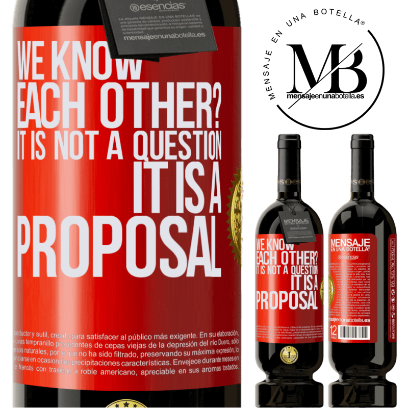 39,95 € Free Shipping | Red Wine Premium Edition MBS® Reserva We know each other? It is not a question, it is a proposal Red Label. Customizable label Reserva 12 Months Harvest 2014 Tempranillo