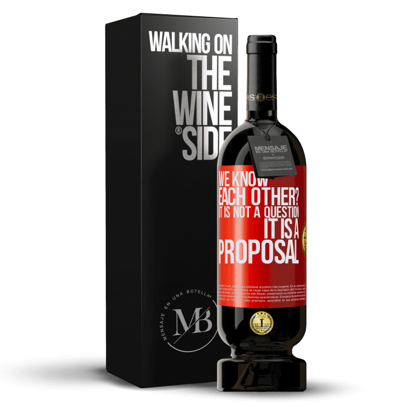 39,95 € Free Shipping | Red Wine Premium Edition MBS® Reserva We know each other? It is not a question, it is a proposal Red Label. Customizable label Reserva 12 Months Harvest 2015 Tempranillo