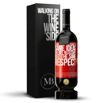 «To understand each other the same ideas are not necessary, but the same respect» Premium Edition MBS® Reserve
