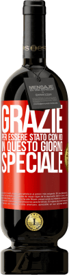 49,95 € Spedizione Gratuita | Vino rosso Edizione Premium MBS® Riserva Grazie per essere stato con noi in questo giorno speciale Etichetta Rossa. Etichetta personalizzabile Riserva 12 Mesi Raccogliere 2015 Tempranillo