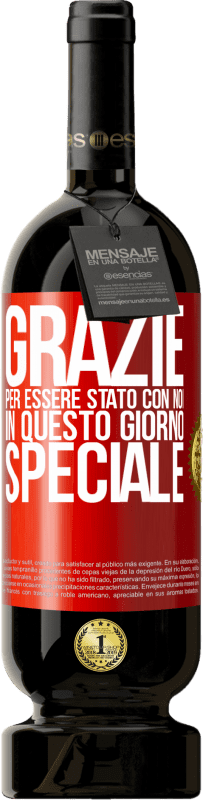 49,95 € Spedizione Gratuita | Vino rosso Edizione Premium MBS® Riserva Grazie per essere stato con noi in questo giorno speciale Etichetta Rossa. Etichetta personalizzabile Riserva 12 Mesi Raccogliere 2015 Tempranillo