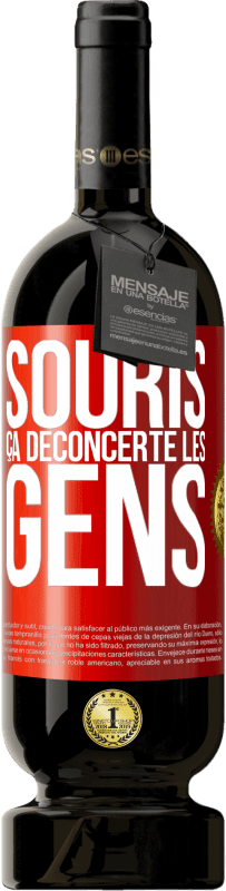 49,95 € Envoi gratuit | Vin rouge Édition Premium MBS® Réserve Souris, ça déconcerte les gens Étiquette Rouge. Étiquette personnalisable Réserve 12 Mois Récolte 2015 Tempranillo