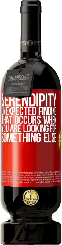 49,95 € Free Shipping | Red Wine Premium Edition MBS® Reserve Serendipity Unexpected finding that occurs when you are looking for something else Red Label. Customizable label Reserve 12 Months Harvest 2015 Tempranillo