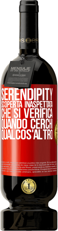 49,95 € Spedizione Gratuita | Vino rosso Edizione Premium MBS® Riserva Serendipity. Scoperta inaspettata che si verifica quando cerchi qualcos'altro Etichetta Rossa. Etichetta personalizzabile Riserva 12 Mesi Raccogliere 2015 Tempranillo