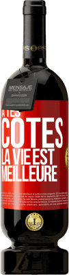 49,95 € Envoi gratuit | Vin rouge Édition Premium MBS® Réserve À tes côtés la vie est meilleure Étiquette Rouge. Étiquette personnalisable Réserve 12 Mois Récolte 2015 Tempranillo