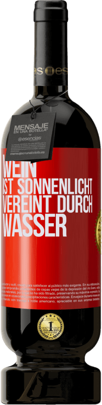 49,95 € Kostenloser Versand | Rotwein Premium Ausgabe MBS® Reserve Wein ist Sonnenlicht, vereint durch Wasser Rote Markierung. Anpassbares Etikett Reserve 12 Monate Ernte 2016 Tempranillo