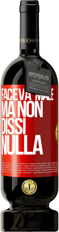 49,95 € Spedizione Gratuita | Vino rosso Edizione Premium MBS® Riserva Faceva male, ma non dissi nulla Etichetta Rossa. Etichetta personalizzabile Riserva 12 Mesi Raccogliere 2016 Tempranillo