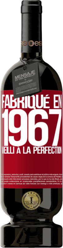 49,95 € Envoi gratuit | Vin rouge Édition Premium MBS® Réserve Fabriqué en 1967. Vieilli à la perfection Étiquette Rouge. Étiquette personnalisable Réserve 12 Mois Récolte 2015 Tempranillo