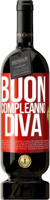 49,95 € Spedizione Gratuita | Vino rosso Edizione Premium MBS® Riserva Buon compleanno Diva Etichetta Rossa. Etichetta personalizzabile Riserva 12 Mesi Raccogliere 2016 Tempranillo