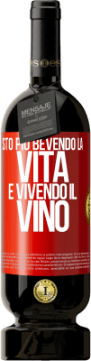 49,95 € Spedizione Gratuita | Vino rosso Edizione Premium MBS® Riserva Sto più bevendo la vita e vivendo il vino Etichetta Rossa. Etichetta personalizzabile Riserva 12 Mesi Raccogliere 2015 Tempranillo