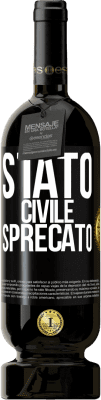 49,95 € Spedizione Gratuita | Vino rosso Edizione Premium MBS® Riserva Stato civile: sprecato Etichetta Nera. Etichetta personalizzabile Riserva 12 Mesi Raccogliere 2015 Tempranillo