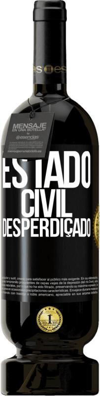 49,95 € Envio grátis | Vinho tinto Edição Premium MBS® Reserva Estado civil: desperdiçado Etiqueta Preta. Etiqueta personalizável Reserva 12 Meses Colheita 2016 Tempranillo