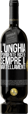 49,95 € Spedizione Gratuita | Vino rosso Edizione Premium MBS® Riserva L'unghia sporgente riceve sempre il martellamento Etichetta Nera. Etichetta personalizzabile Riserva 12 Mesi Raccogliere 2014 Tempranillo