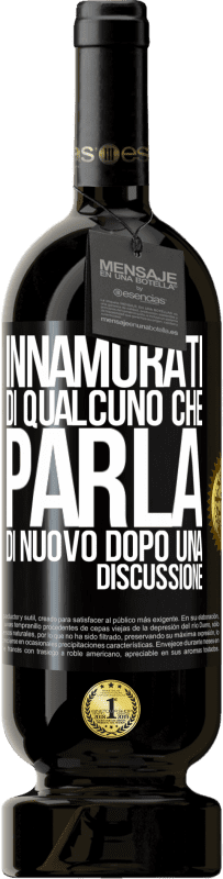 49,95 € Spedizione Gratuita | Vino rosso Edizione Premium MBS® Riserva Innamorati di qualcuno che parla di nuovo dopo una discussione Etichetta Nera. Etichetta personalizzabile Riserva 12 Mesi Raccogliere 2015 Tempranillo