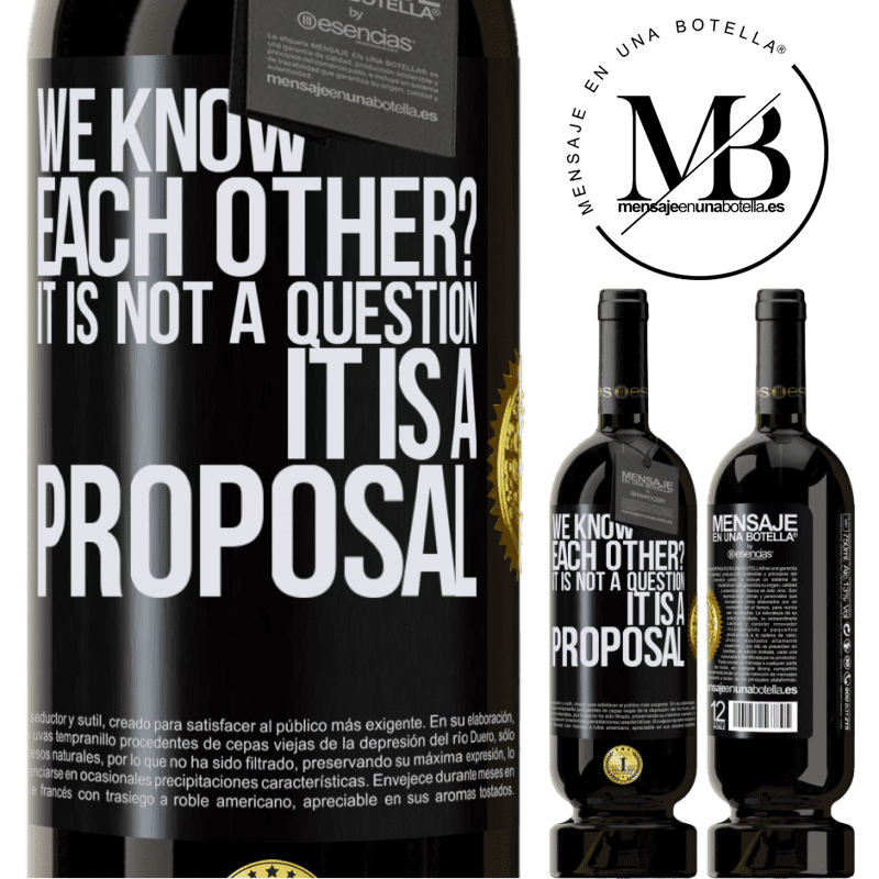 39,95 € Free Shipping | Red Wine Premium Edition MBS® Reserva We know each other? It is not a question, it is a proposal Black Label. Customizable label Reserva 12 Months Harvest 2014 Tempranillo