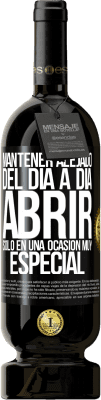 49,95 € Envío gratis | Vino Tinto Edición Premium MBS® Reserva Mantener alejado del día a día. Abrir sólo en una ocasión muy especial Etiqueta Negra. Etiqueta personalizable Reserva 12 Meses Cosecha 2014 Tempranillo