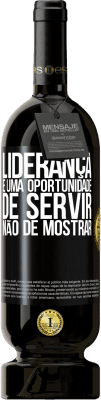 49,95 € Envio grátis | Vinho tinto Edição Premium MBS® Reserva Liderança é uma oportunidade de servir, não de mostrar Etiqueta Preta. Etiqueta personalizável Reserva 12 Meses Colheita 2015 Tempranillo